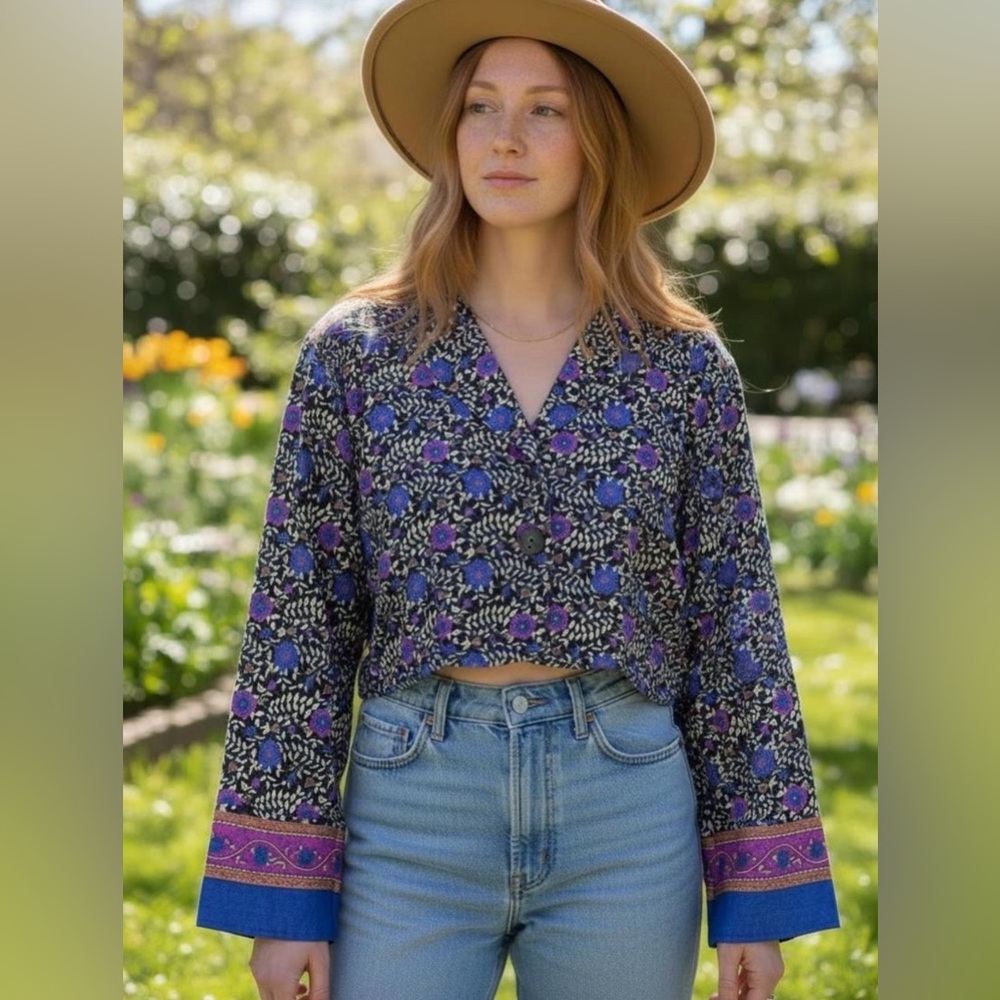 ✨VINTAGE✨Marnie West Cropped Blazer